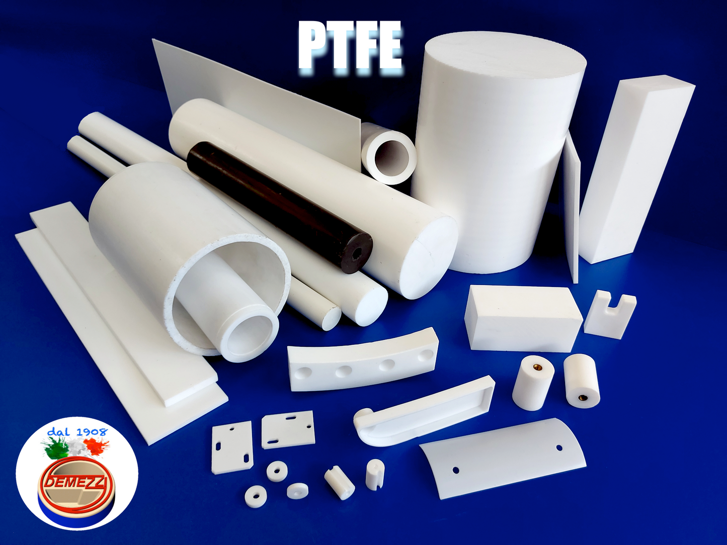 Barra tonda PTFE Teflon bianco diametro 15 mm lunghezza 1 metro materiale plastico lavorabile per basse e alte temperature